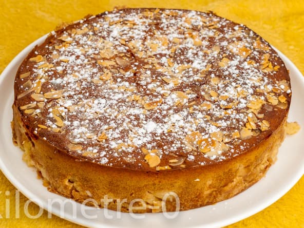 Gâteau fondant pomme cannelle très léger