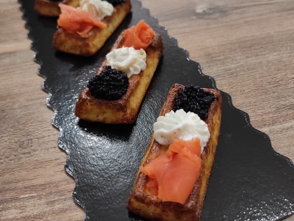 Finger saumon caviar