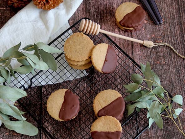 Shortbread chocolat sans gluten, ni lait, ni œuf