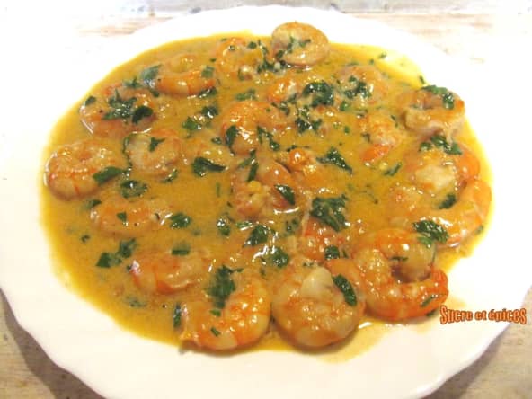 Crevettes à l'ail, sauce à la crème : une entrée de fêtes