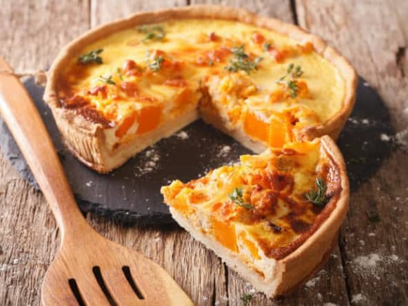 Délicieuse gourmandise : La quiche au potimarron
