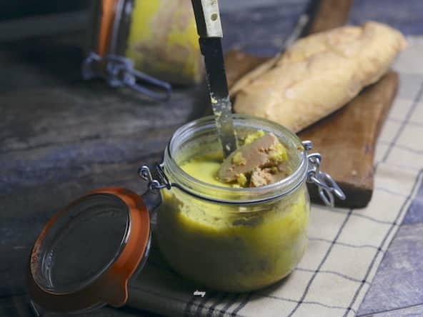 Foie gras maison en conserve
