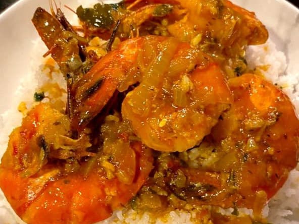 Cari camarons au combava réunionnais (974)