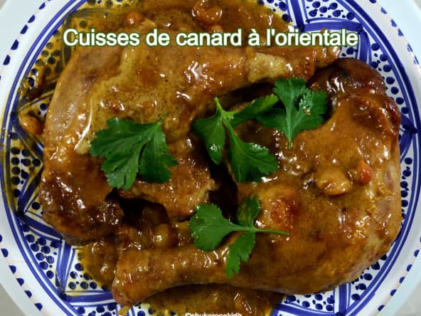 Recette de cuisses de canard à l'orientale pour 2 personnes