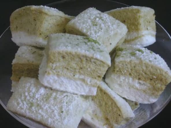 Guimauves thé matcha et vanille (confiserie)