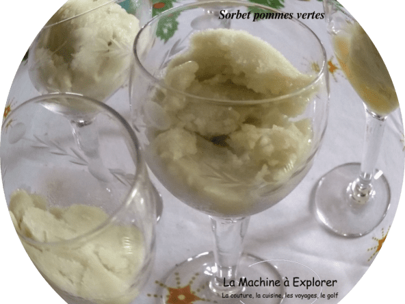 Sorbet aux pommes vertes