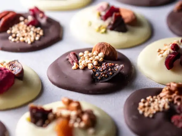 Mendiants sans oeufs, sans lactose, vegan