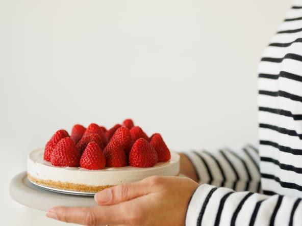 Petit gâteau au fromage de chèvre et au mascarpone