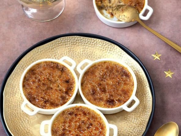 Crème brûlée au foie gras et morilles pour un apéro chic