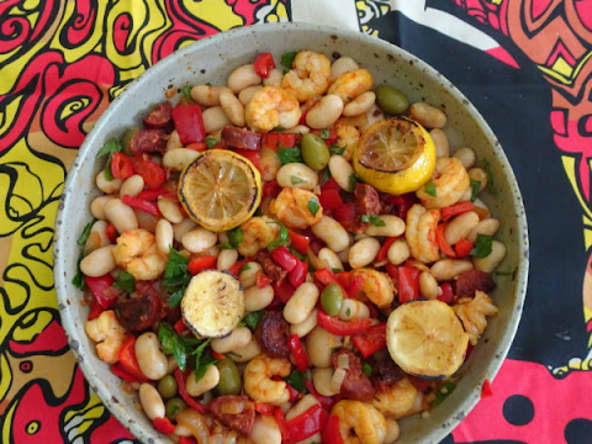 Salade espagnole de haricots blancs "Judiones"