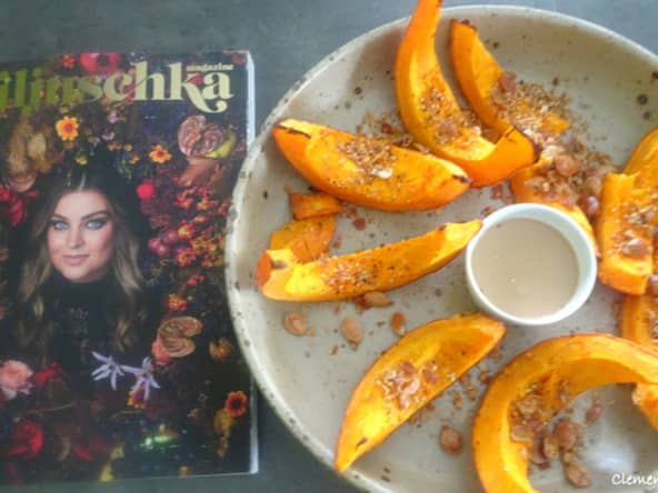 Potimarron rôti au four et tahini