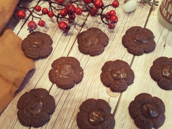 Sablés tout chocolat appelés bredeles