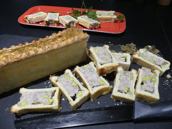 Mini pâté en croûte à la pistache pour l'apéritif
