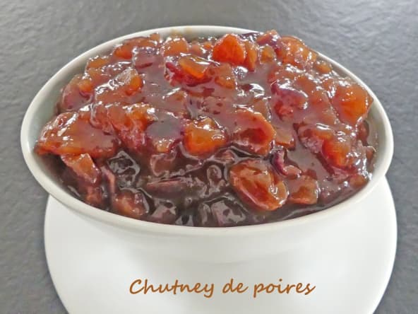 Chutney de poires pour accompagner fromages ou foie gras