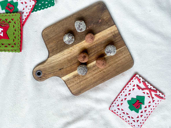 Truffes en chocolat Healthy pour la pause café