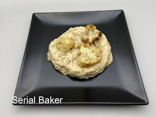 Chou-fleur en 2 textures, sésame et bergamote