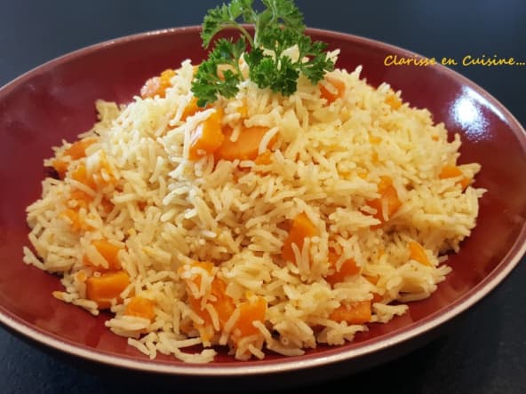 Riz végétarien au potiron au Thermomix