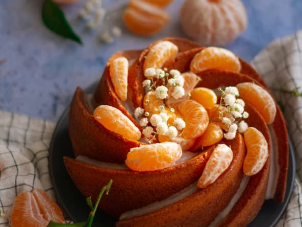 Bundt cake à la clémentine sur la base du gâteau au yaourt
