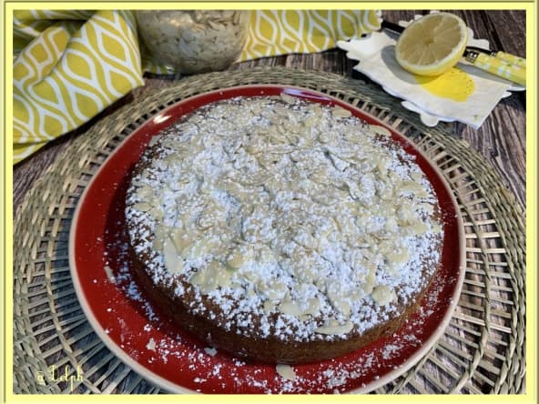 Torta italienne caprese au citron et chocolat blanc