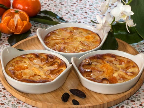Gratin de clémentines et amandes, à la fève de Tonka