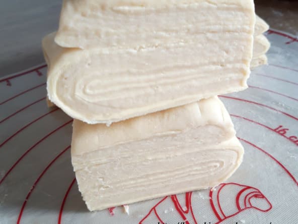 Pâte demi-feuilletée d'après Mercotte