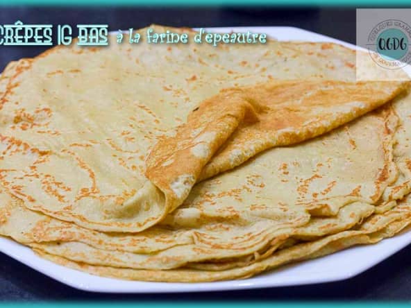 Crêpes IG bas à la farine d'épeautre pour fêter la Chandeleur