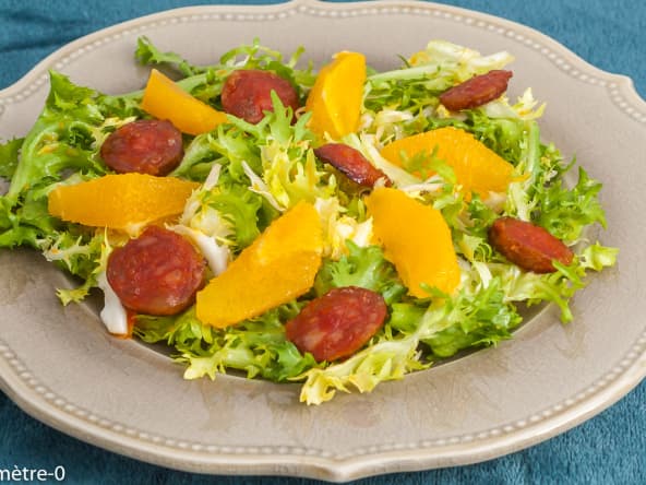 Salade d’hiver vitaminée au chorizo et oranges