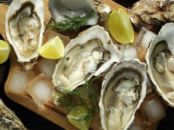 Huitres gratinées au four et huitres panées