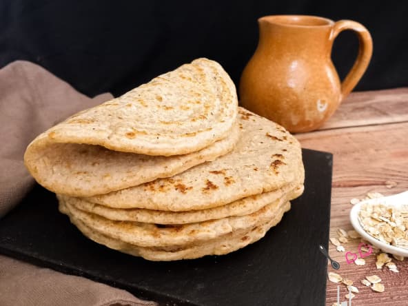 Crêpes aux flocons d'avoine avec seulement 2 ingrédients