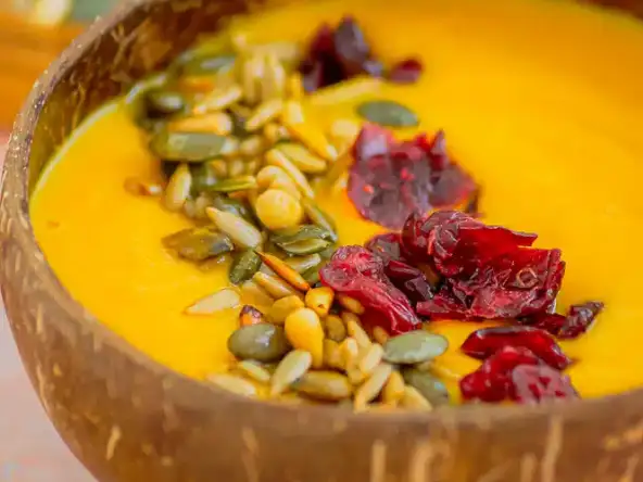 Velouté onctueux de courge rôtie au four