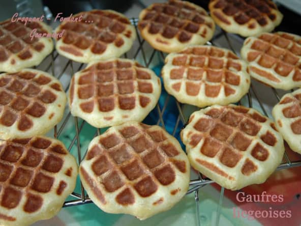 Gaufres liégeoises avec sucre perlé