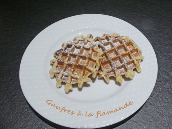 Gaufres à la flamande peu sucrées