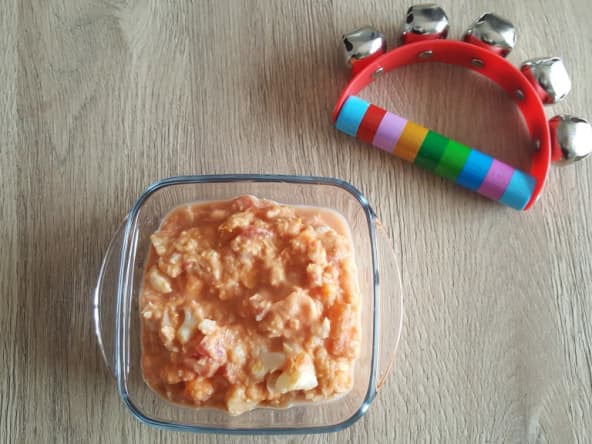 Petit pot bébé façon dahl chou-fleur et patate douce