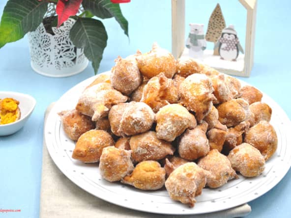 Bilharacos de abóbora ou beignets portugais à base de potiron