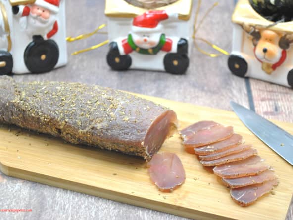 Filet mignon de porc séché maison