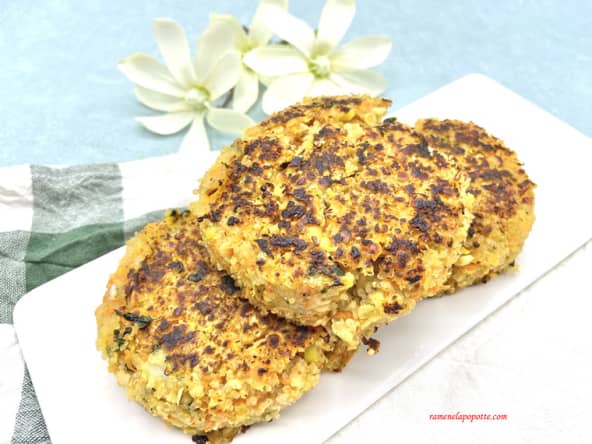 Galettes de quinoa carottes - une recette végétarienne
