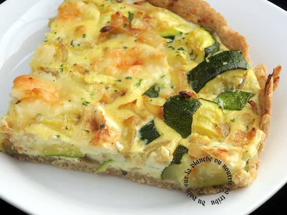 Tarte aux courgettes et au chèvre IG bas