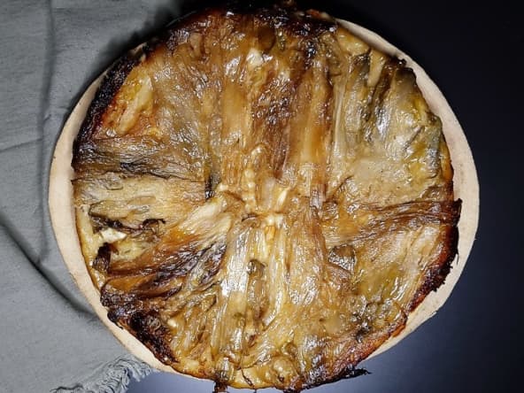 Tarte tatin endives et fromage Maroilles