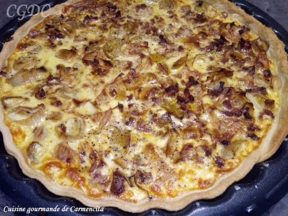 Tarte salée aux poireaux au Parmesan