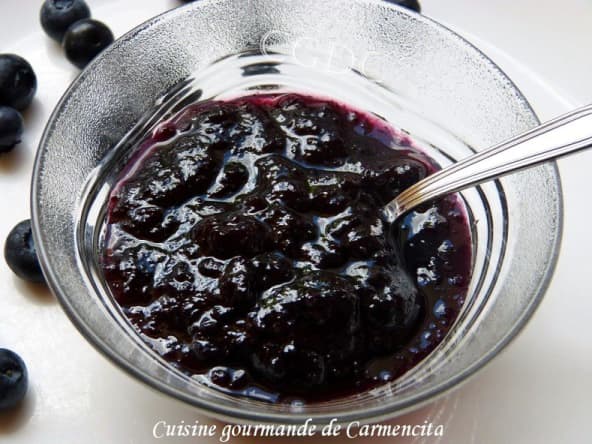 Confiture de myrtilles maison