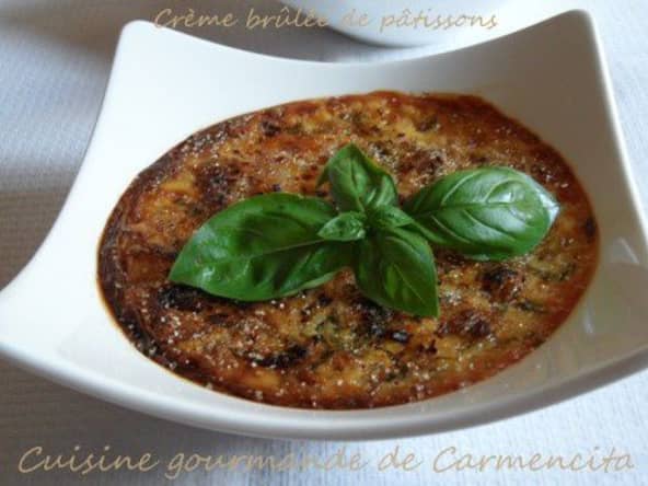 Crème brûlée de pâtissons à la cassonade