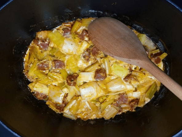 Cabillaud au chorizo et aux poireaux pour un rééquilibrage alimentaire