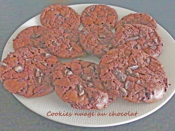Cookies nuage au chocolat noir