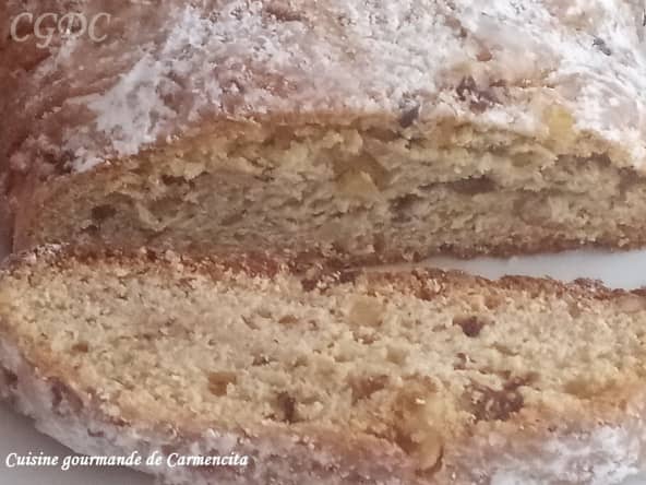 Stollen brioche alsacienne de noël