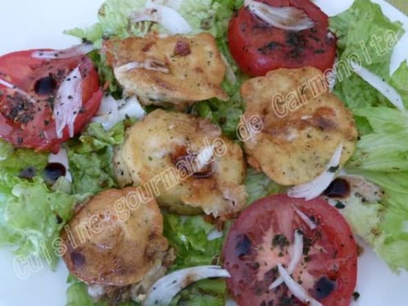 Beignets salés de mozzarella au basilic