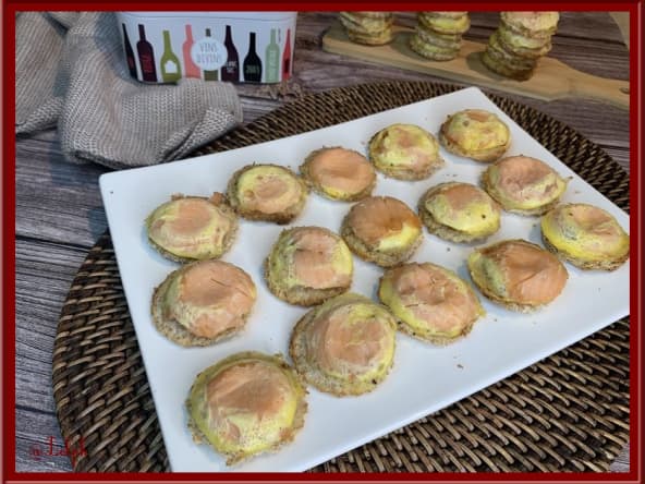 Croque-quiches au saumon pour un apéro