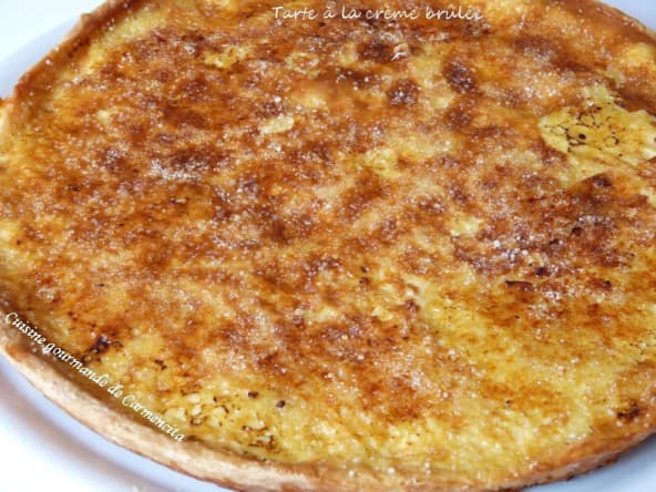 Tarte gourmande à la crème brûlée