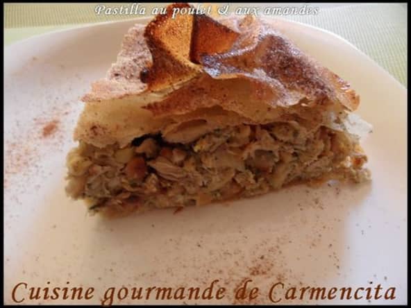 Pastilla classique au poulet et amandes