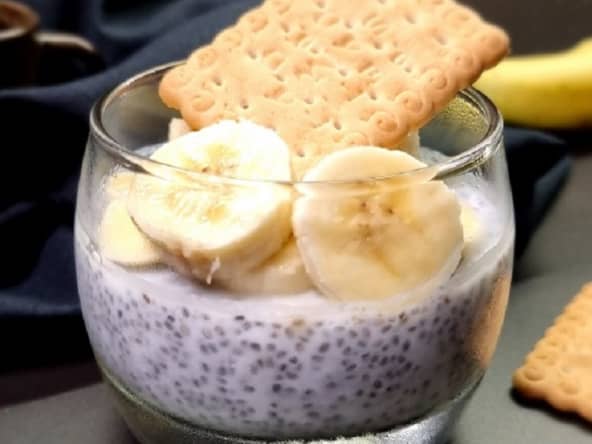 Pudding de chia noix de coco et babane