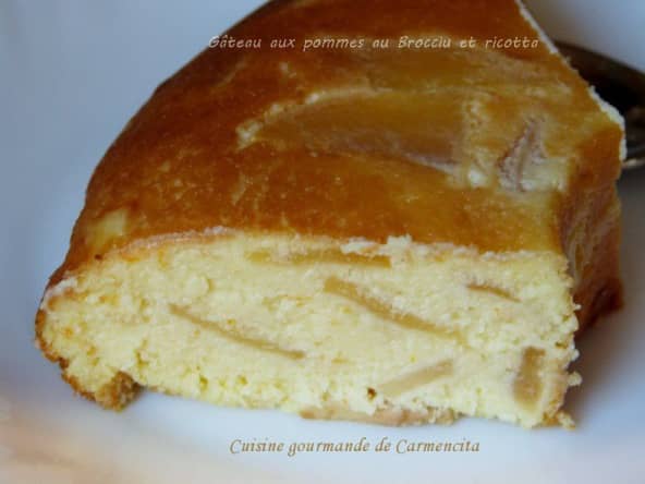 Gâteau gourmand aux pommes au brocciu et ricotta